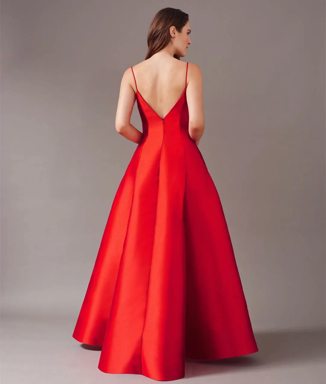 strapless open back dress Barbara Radiant Red Maternity Midi Dress > Nursing Friendly – Angel  Maternity USA