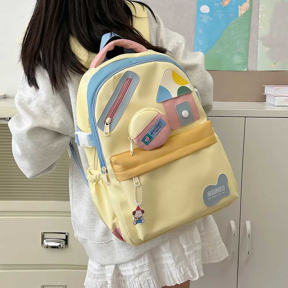 Large Cute High School Backpack K Style Casual School Bag For