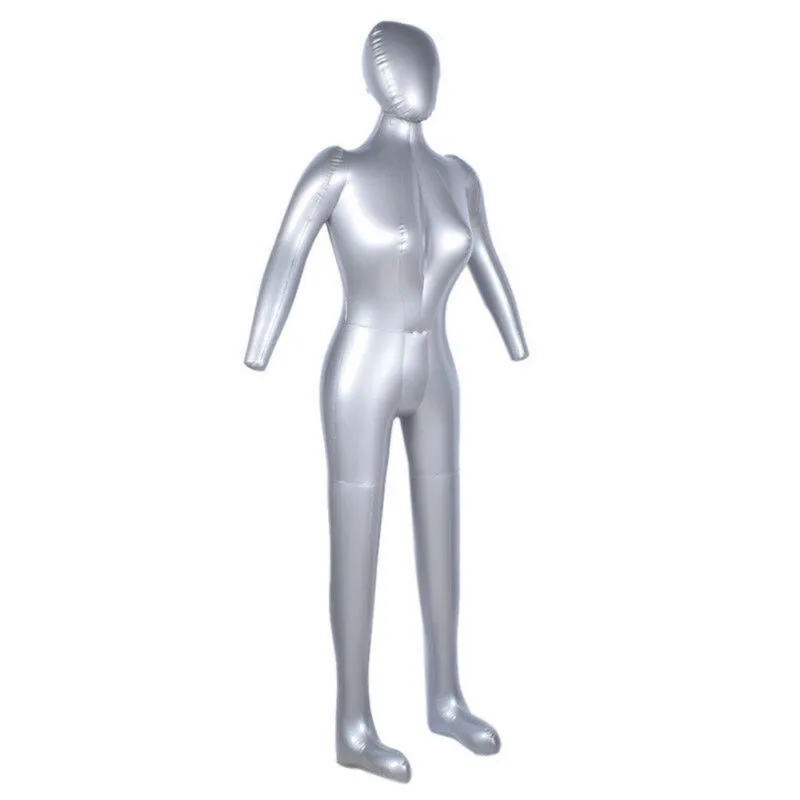 Silver Glossy Metallic Headless Female Mannequin 165cm | DHgate