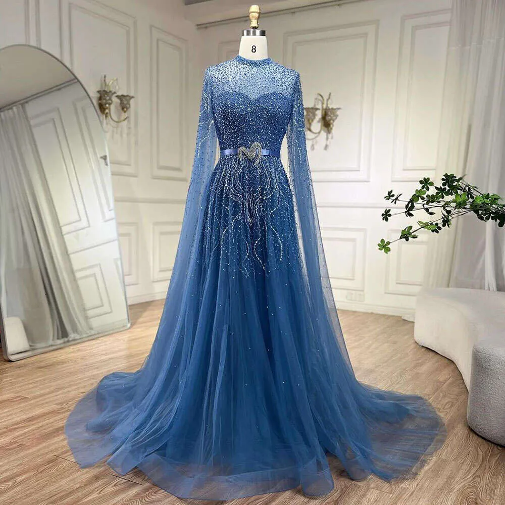 Serene Blue Plus Size Evening Gown Beaded High Neck... From Missweddingdress, $348.63 | DHgate.Com Serene Blue Plus Size Evening Gown Beaded High Neck... From Missweddingdress, $348.63 | DHgate.Com