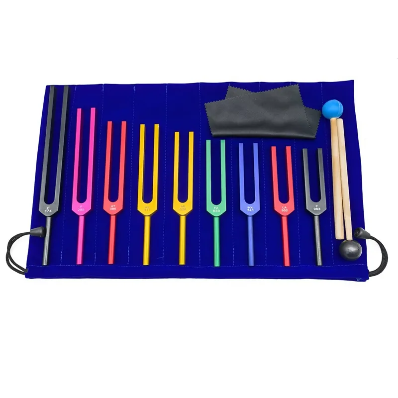 Solfa グッズセット Amazon.com: 9Pcs Solfeggio Tuning Fork Set for Healing, 9 Packs