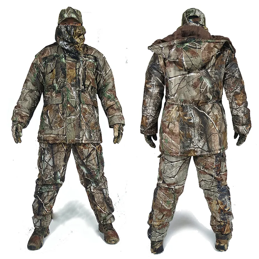 Ropa de camuflaje bionico al aire libre de invierno ropa de caza de caza de invierno trajes de caza de pesca de invierno