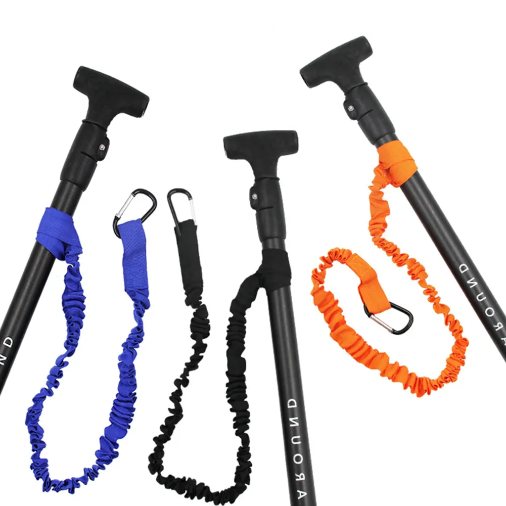 Fish Rod Rope Tie Rope Coiled Lanyard Stretchable Kayak Paddle Leash For Fishing Rods ...