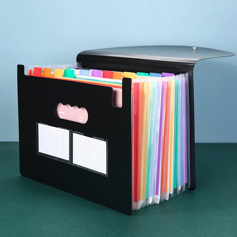 13 Pocket Expanding File Folder, Accordion File Organizer, Plastic - View #8