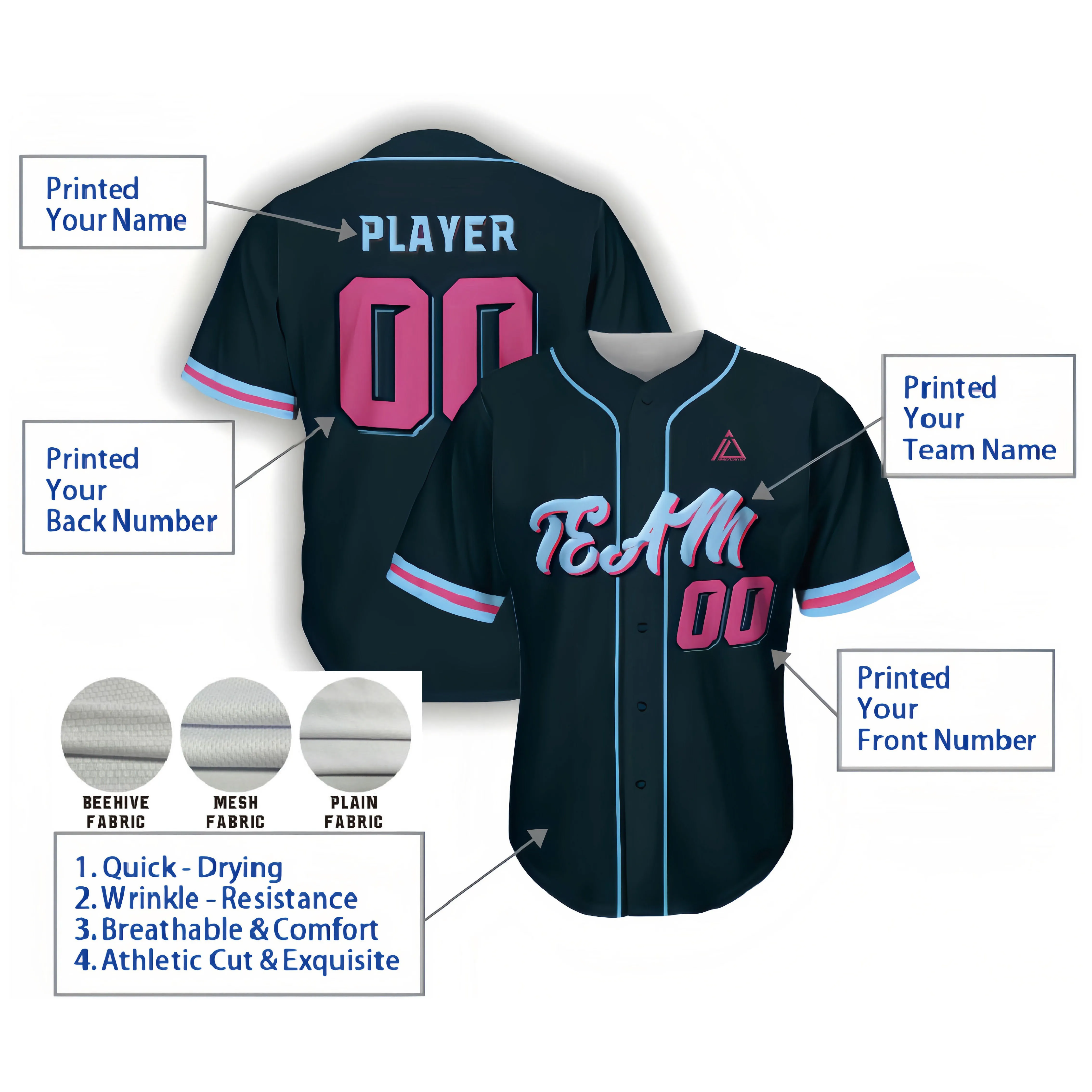 Black baseball jersey wholesale new arrivals