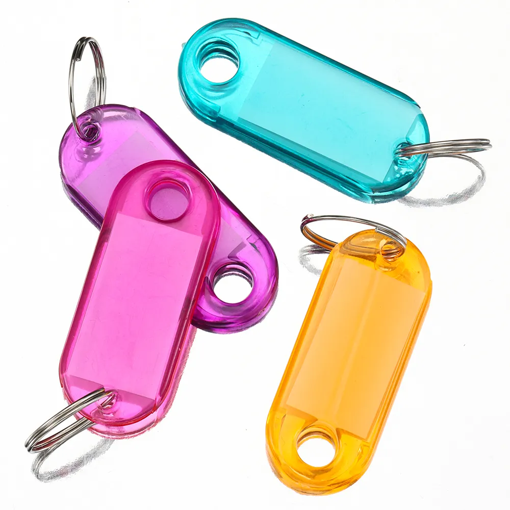 Acrylic Key Rings, Engravable Key Rings, Clear Plastic Split Ring ...