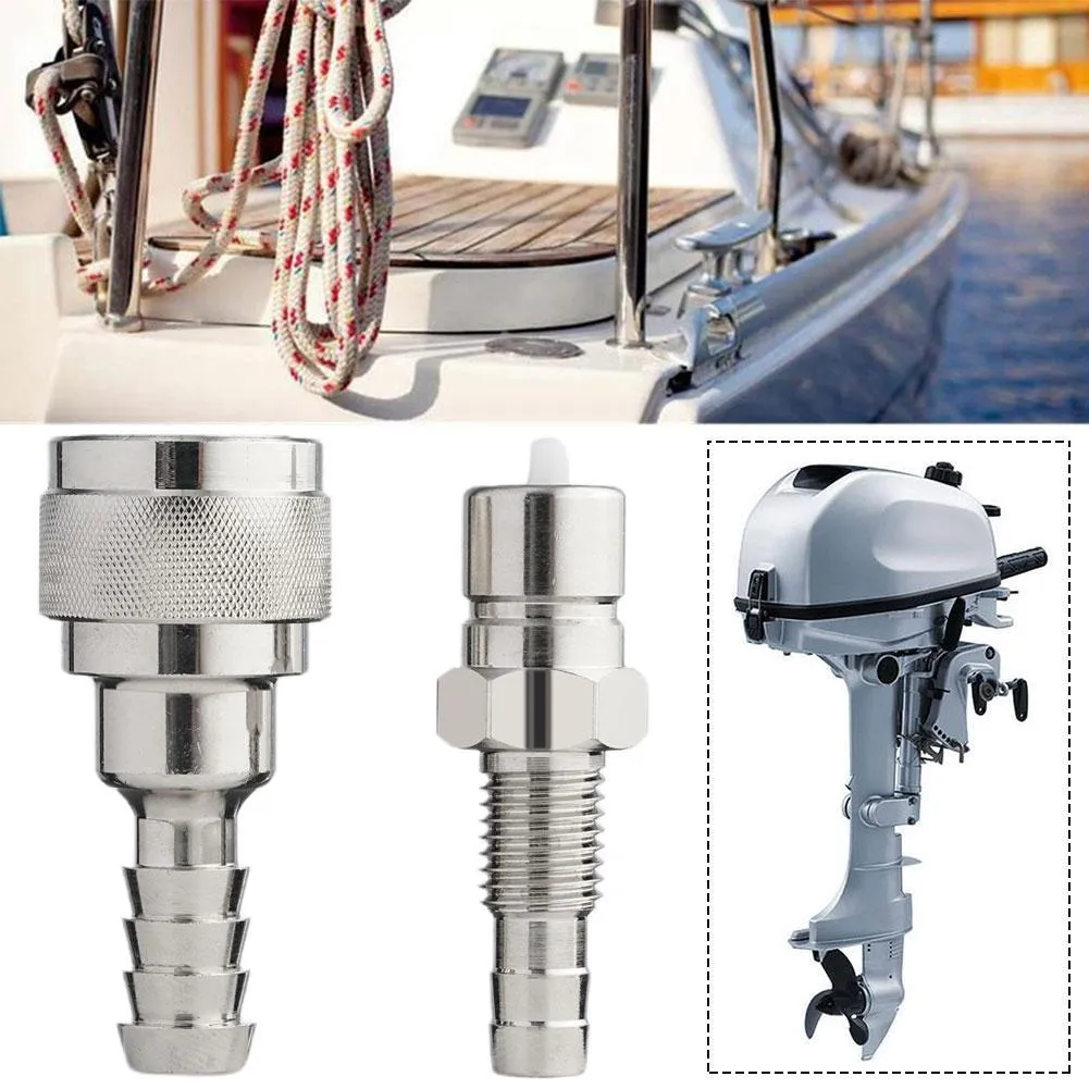 2pcs Fuel Line Connector Male Female 3B2 70250 1 For Outboard 2 4 Stroke Engine Q8t4