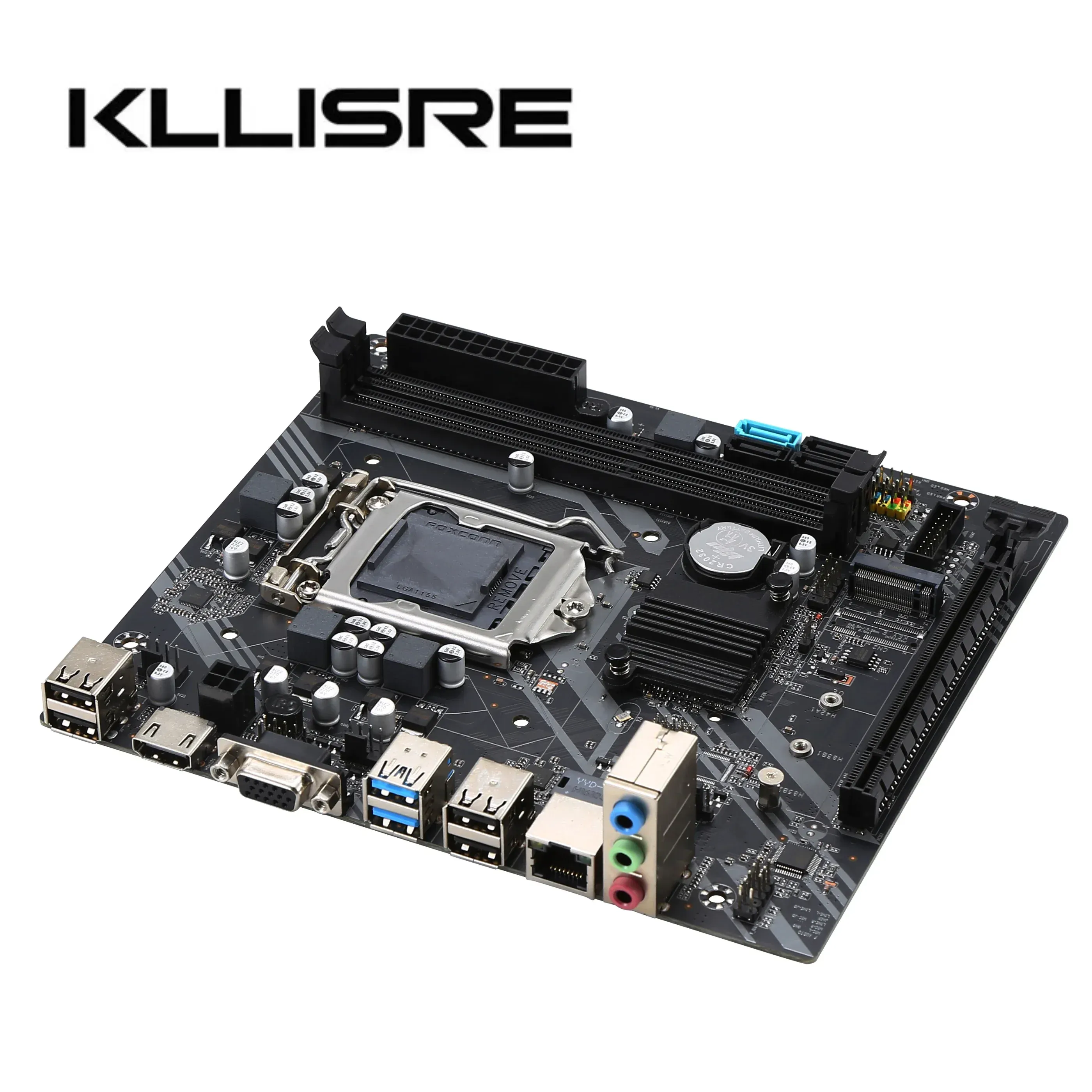 Kllisre B75 desktop motherboard kit with Core i7 3770 2 x 8GB = 16GB 1600MHz DDR3 support M.2 NVME USB 3.0 SATA3.0 ddr3 memory
