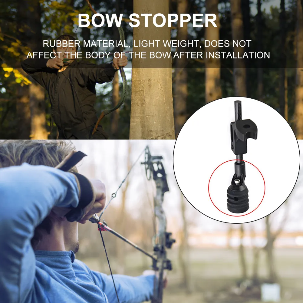 Ultralight Archery Bow String Suppressor Stopper - Rubber Hunting ...