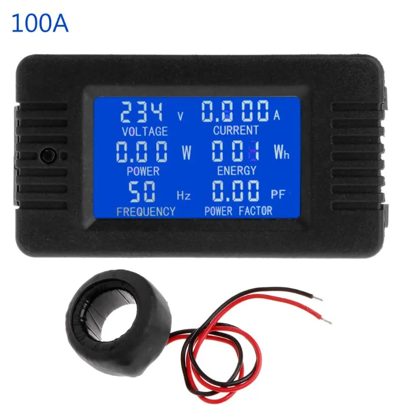 6-in-1 AC Multifunction Meter - Monitor Voltage, Current, Power, Energy, Frequency & Power Factor