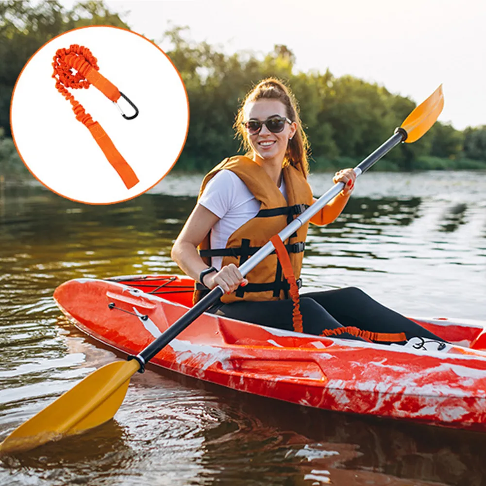 Kayak Paddle Holder Coiled Kayak Leash – For Paddles & Fishing Rods – 40