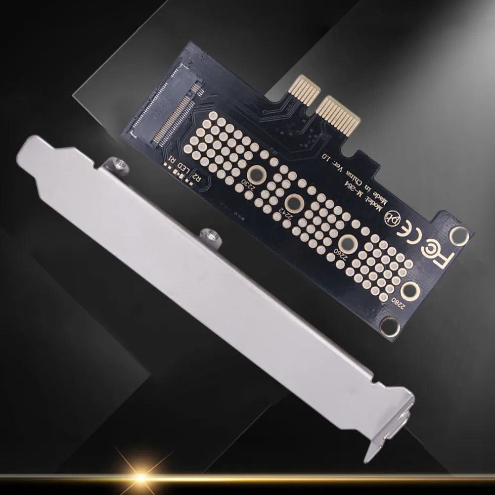 M.2 NGFF M.2 SSD Adapter PCI-E M.2 NVMe PCIE SSD Connector High Speed Hard Disk Converter SSD Riser Support 2230 2242 2260 2280
