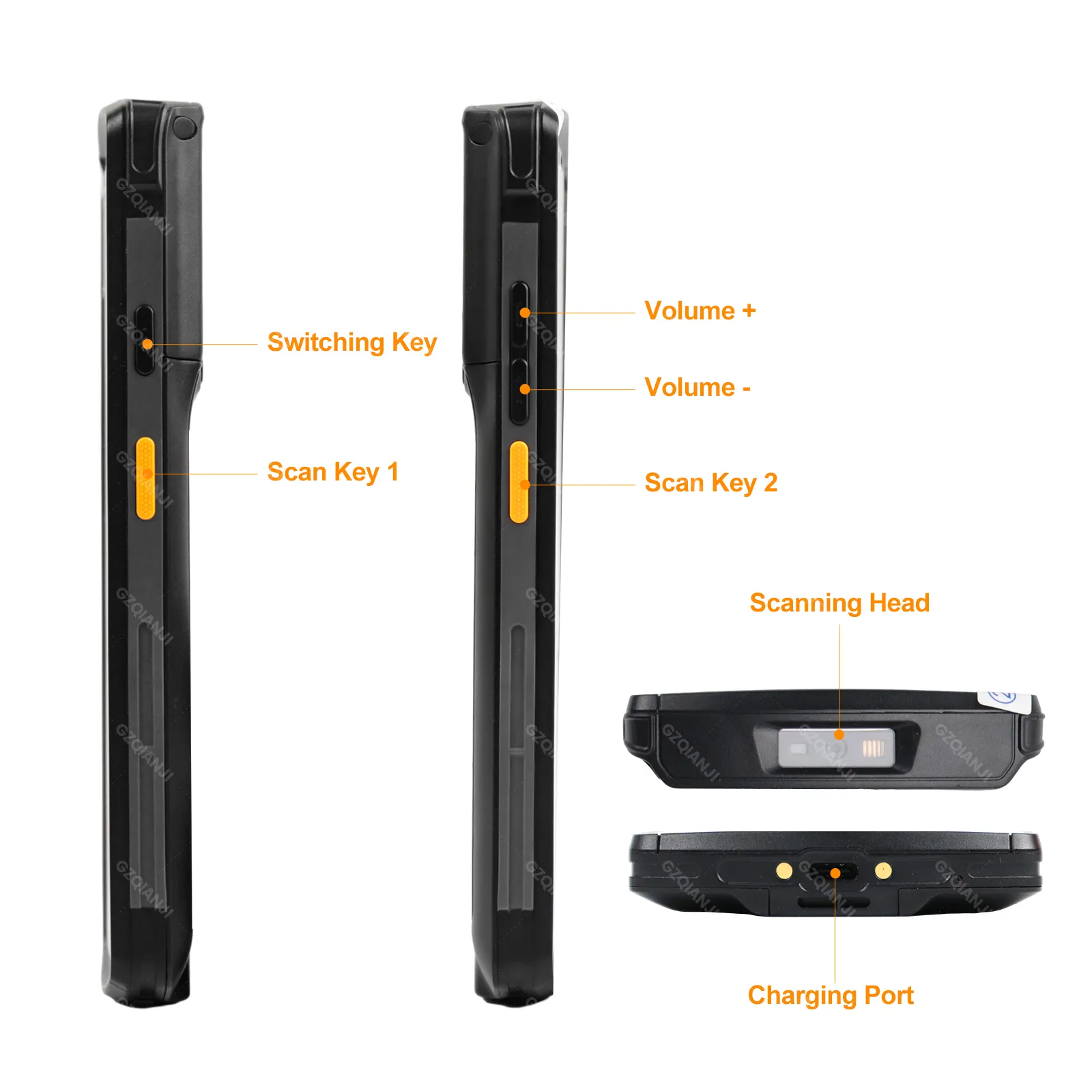 Barcode Scanner with Screen: Portable Data Terminal, 4G Connectivity ...