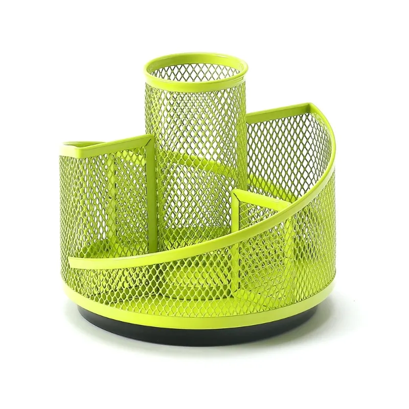 wholesale Multipurpose Mesh Pen Holder Rotating Desk Organizer Makeup  Brush Holder for Office, Bathroom, Kitchen