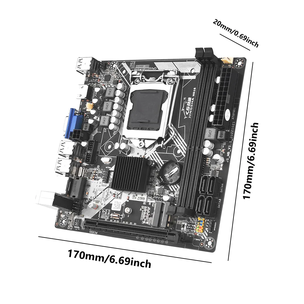 T Wolf H61 Mb H61 Mainboard Pc Ddr3 H61 Motherboard, DDR3