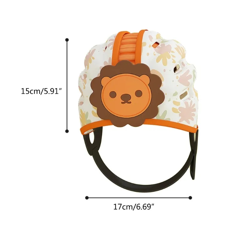 lazada baby helmet Safety Helmet, Breathable Baby Head Protector for Crawling and Walking, Infant Soft Anti-Collision, Ultra-Lightweight, Expandable and Adjustable Thickened Toddler Headguard, Type 1 : Baby West cyclist bike children's helmet