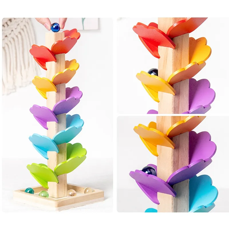 Save Big on Bulk Wooden Marble Run Toy Wooden Marble Run Game Set Kids'  Educational Tree Track Toy For Toddlers Classrooms Best Deals on DHgate