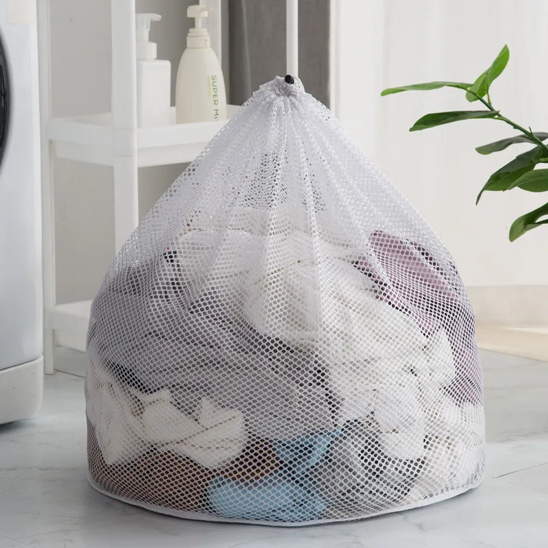 Laundry Bag: Durable Fine Mesh With Lockable Drawstring For