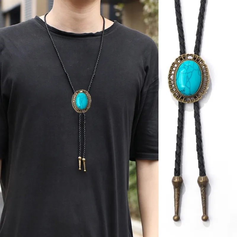 Bootlace Tie Western Cowboy Necklace Bootlace Tie Western Cowboy Necklace