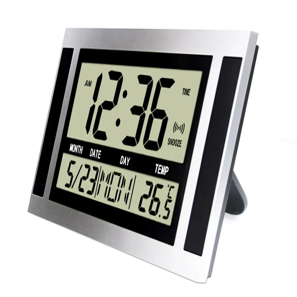 Large Digital Clock Modern LCD Digital Wall Clock With Big Number Display,  Time, Temperature, And Calendar Ideal For Home Or Office From Ddmydec,  $115.44 | DHgate.Com, image size:1010x1010