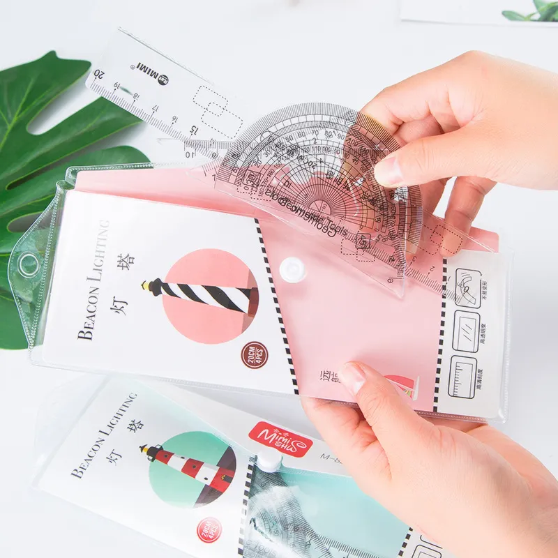 Plastic Geometry Ruler Set 4 In Straight,... From Ddmydec, $27.05 ...