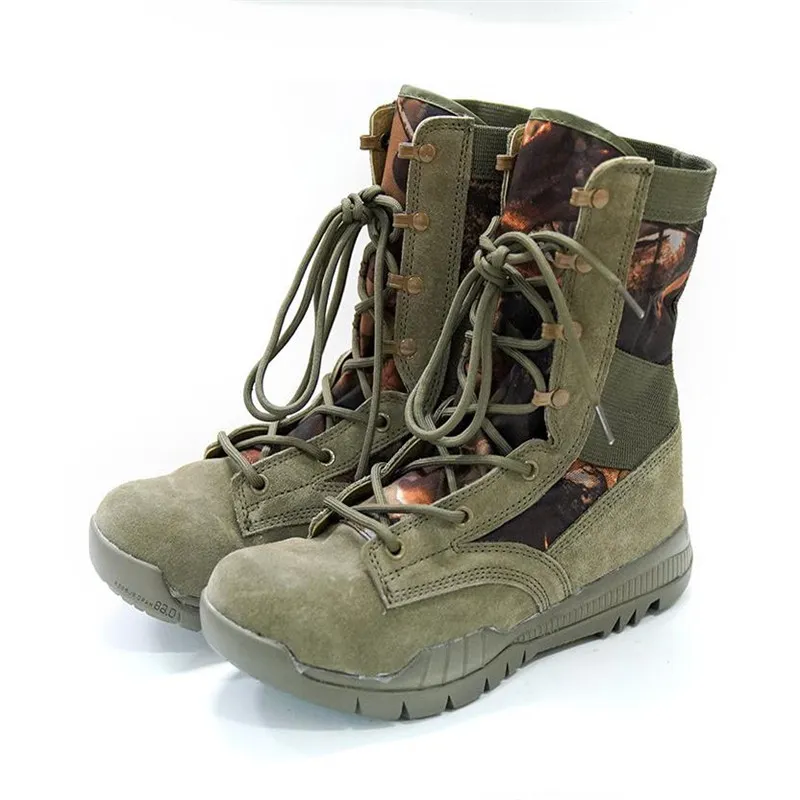 Men Outdoor Hiking Desert Boots Lightweight Breathable Male Ankle