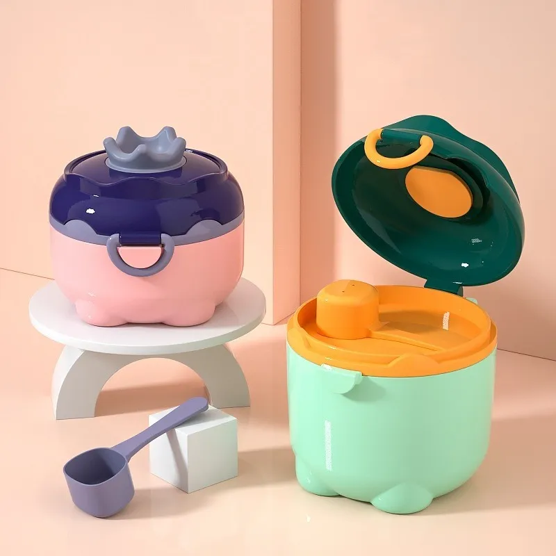 Dinosaur Baby Milk Powder Storage Dispenser Portable Travel Milk Powder Box Food Storage With Scoop I.626916