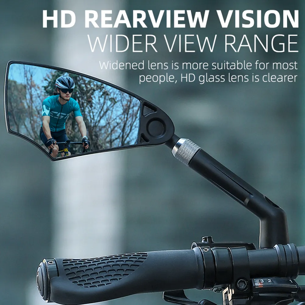 DHgate Bicycle Rearview Mirror 2024 WEST BIKING MTB Bike Mirror Adjustable Left Right Handlebar Mount Explosion Proof Enhanced Visibility for Cycling Safety Sports Outdoors