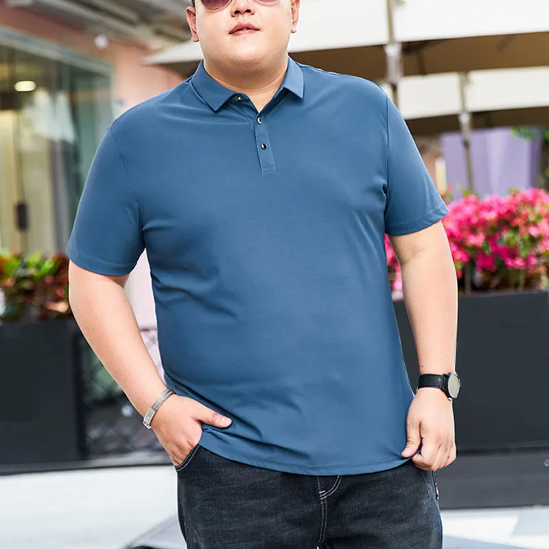 Mens Plus Size 9XL 7XL Thin Loose Polo Shirts, 142cm From