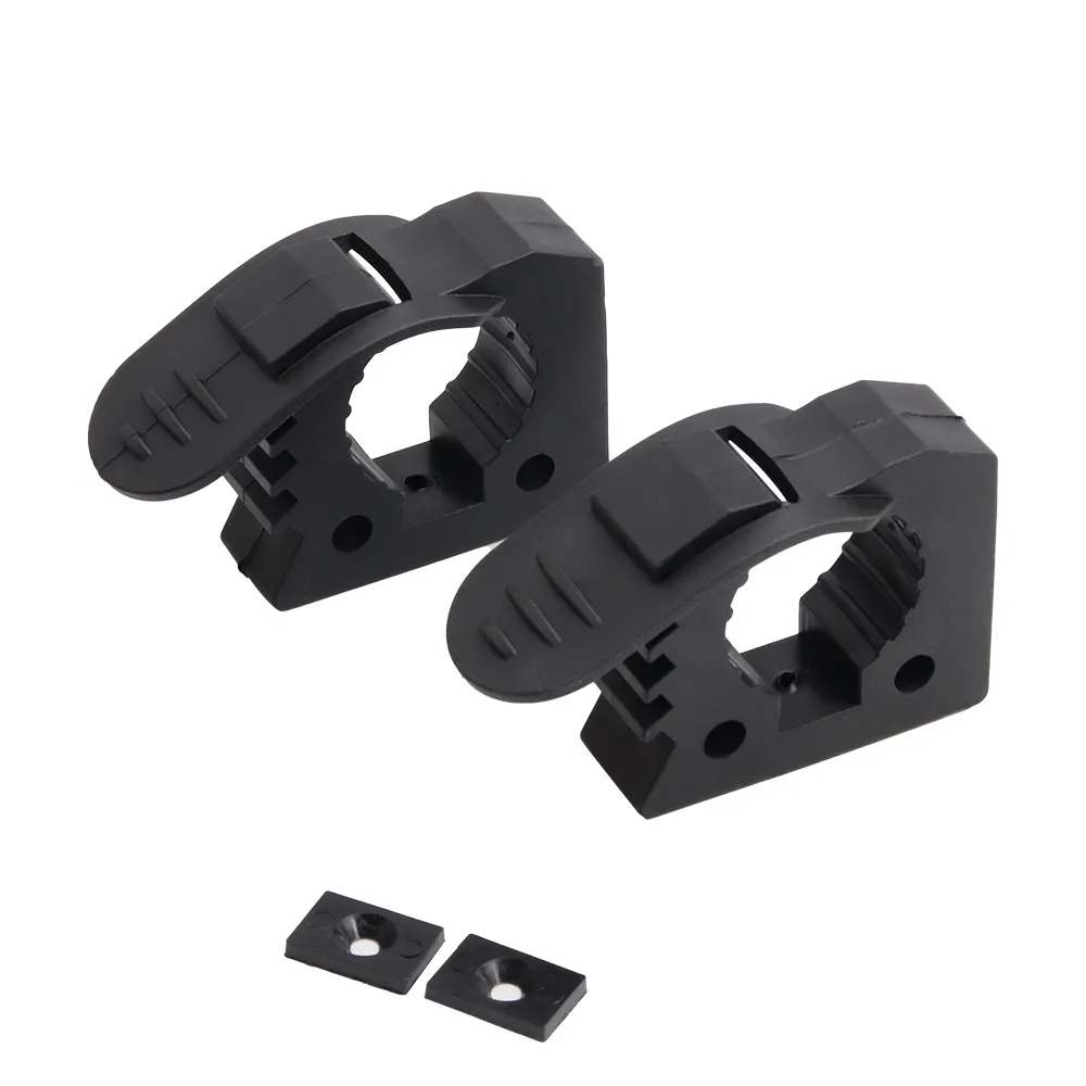 2-Pack Adjustable Rubber Clamp Mounts – Shovel/Axe Holder For UTV, ATV, Trucks, Boats