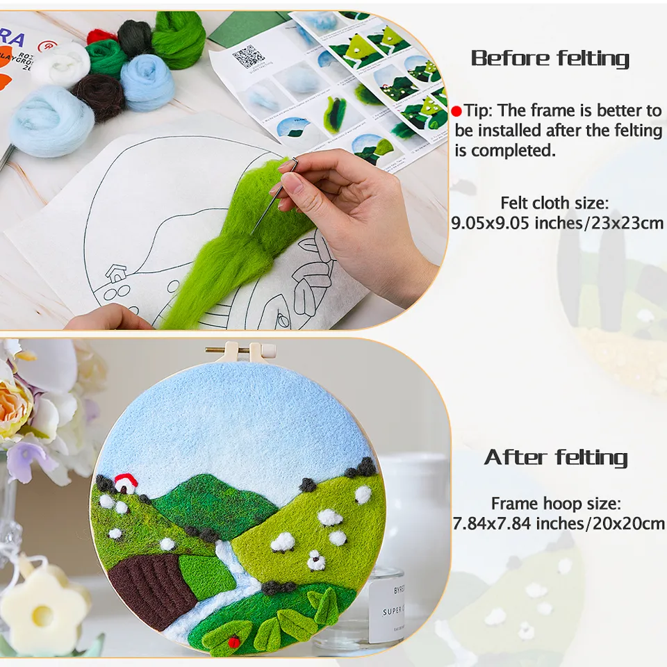 DHgate.com:2024DIY Needle Felting Art Kit Wool Painting DHgate.com:2024DIY Needle Felting Art Kit Wool Painting