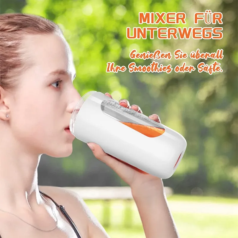 2024 10oz Mini Portable Smoothie Blender Mixer for Shakes