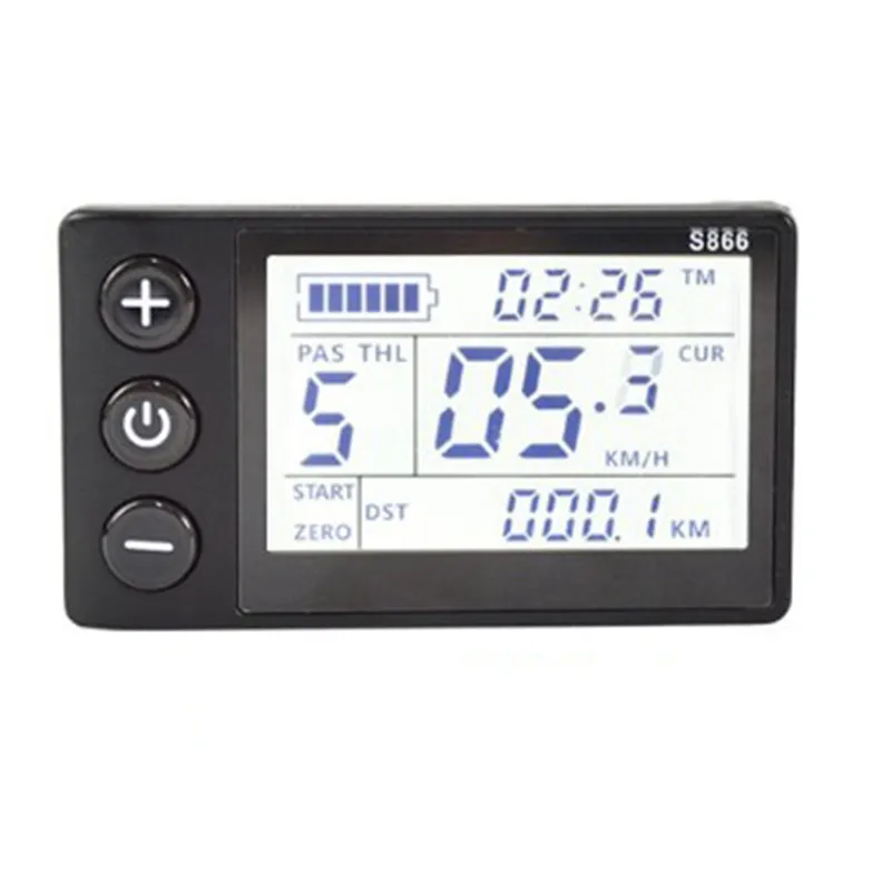 Waterproof LCD Display For Electric Bikes - Multi-Function Meter For E-Bike Conversion Kits-1006960