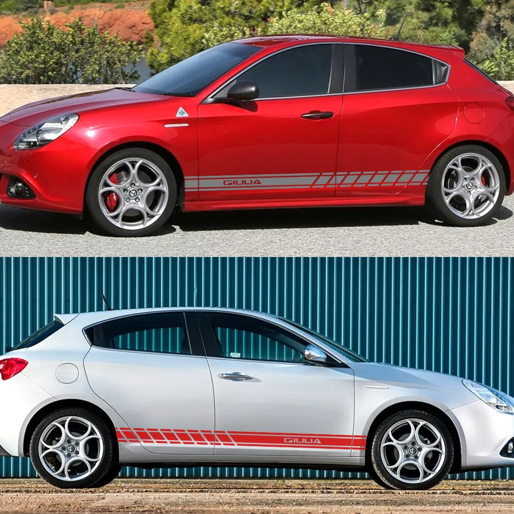 Coppia Adesivi Alfa Romeo – Multicolore Per Modelli 159, 156, 147, Mito, Giulietta, Giulia - Foto 6