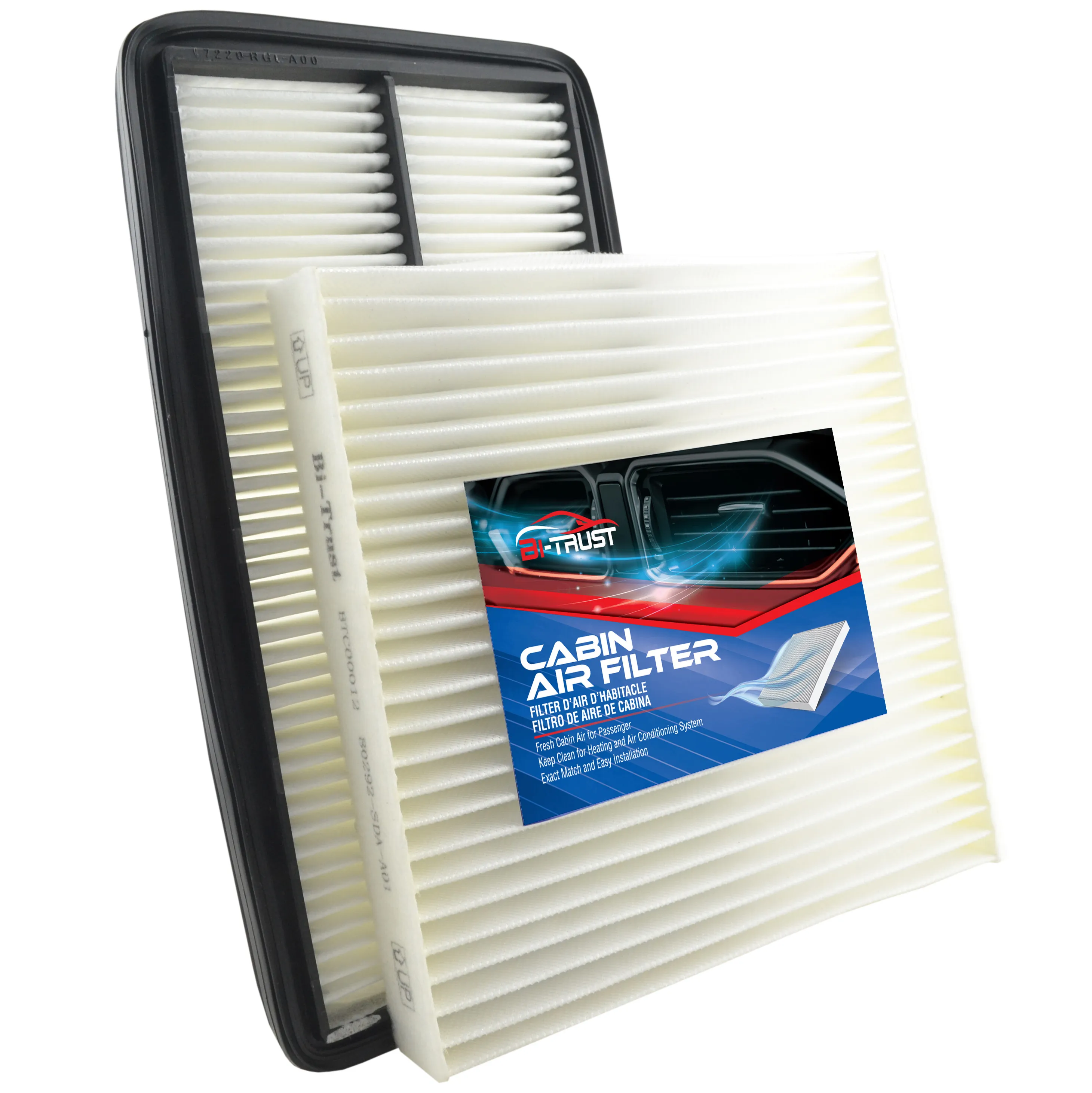 Henzikon Combo Pack – Engine Air Filter + Charcoal Cabin Filter For Honda Pilot / Ridgeline / Acura MDX