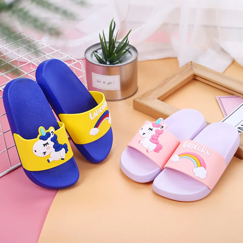 DHgate Rainbow Unicorn Non Slip Summer Sandals for Kids Indoor Outdoor Shoes Accessories