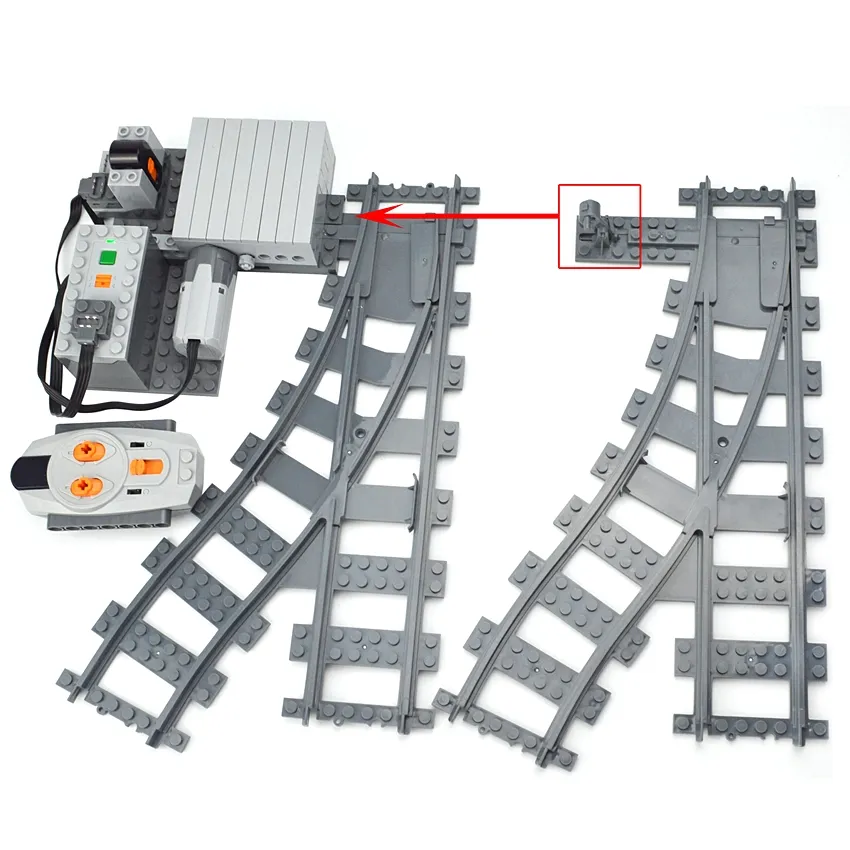 Electric Train Track Set with Variable Motor & Remote - DIY Building ...