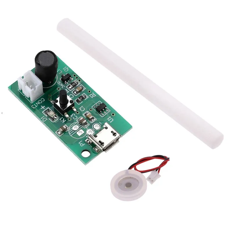 Monday Kids 2Pcs 20mm 113KHz Ultrasonic Mist Maker D20mm Medical Beauty Spray Atomizer Transducer USB Ceramic Humidified Plate Parts +PCB Module