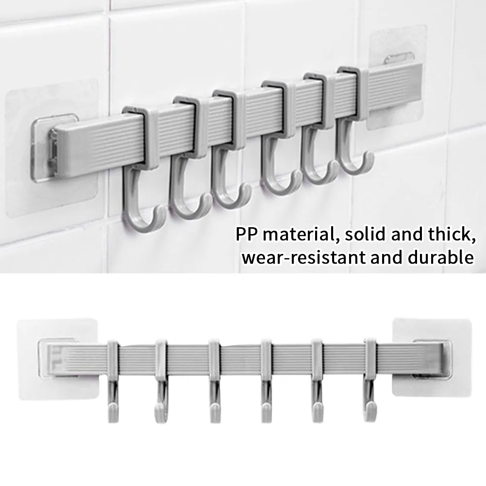 Hook Heavy Duty Wall Mounted Hanger: Kitchen Bathroom Storage