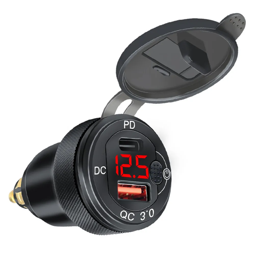 Cigarette Lighter Usb Bmw 1200 Gs Type-C Dual USB Charger Socket Cigarette Lighter Power Adapter