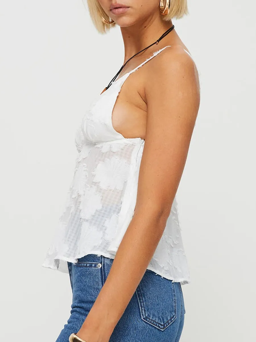 Womens Lace Cami Top, Y2K Sexy V Neck Spaghetti Strap Crop