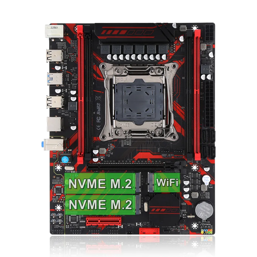 XEON E5 2680 V4 2.4GHz 14-Core 28-Thread Processor L3=35M 120W LGA 2011-3 CPU DDR4 X99 Motherboard