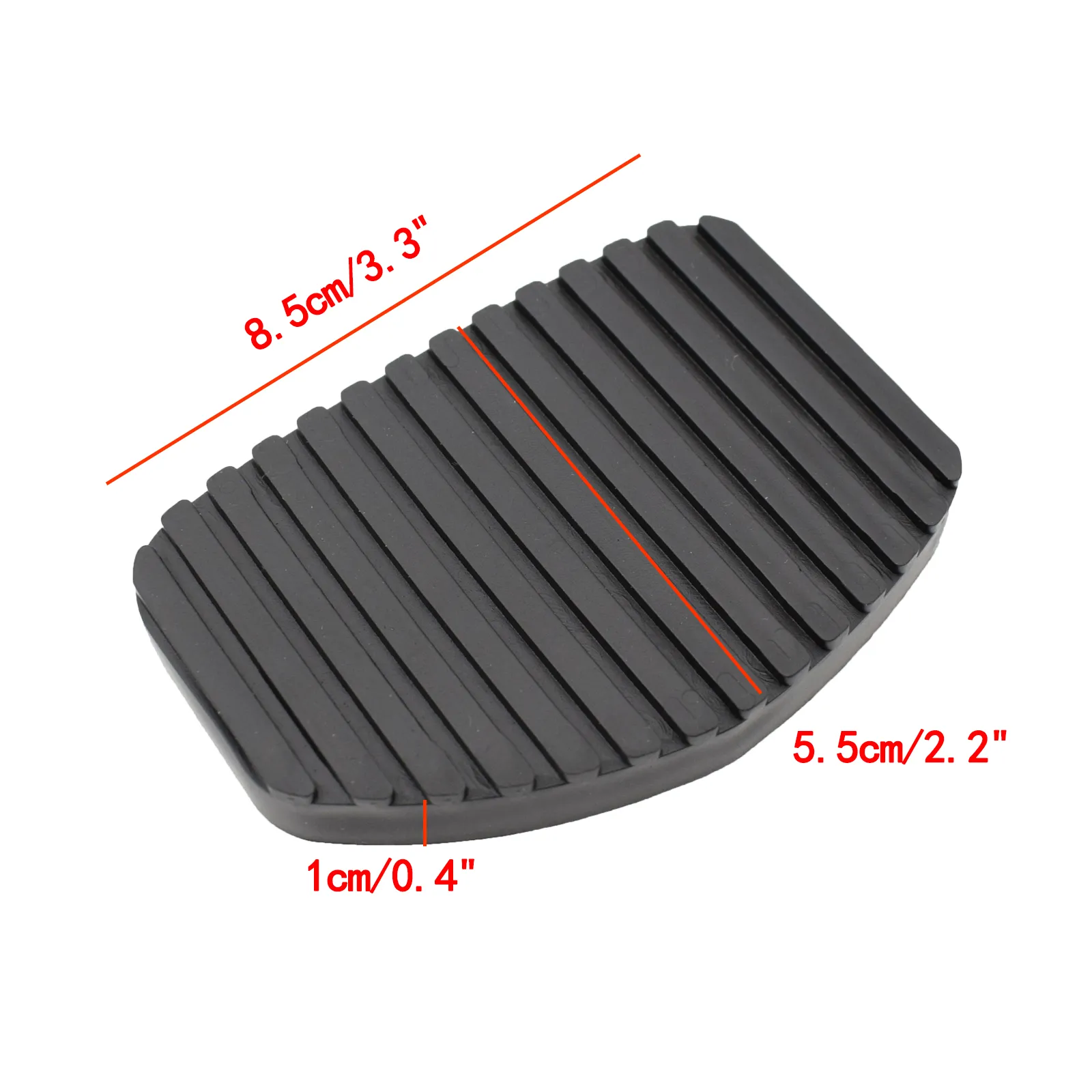 Black Rubber Clutch & Brake Pedal Pad Set For Citroen – Direct Replacement (2130.26 / 4504.17)
