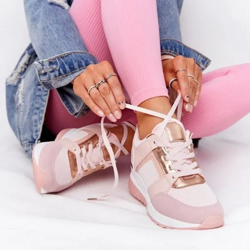 Bulk Womens 2024 Lace Up Tennis Shoes Comfortable Plus Size Sneakers For Walking Outdoor From Ddmybags 53.55 DHgate.Com