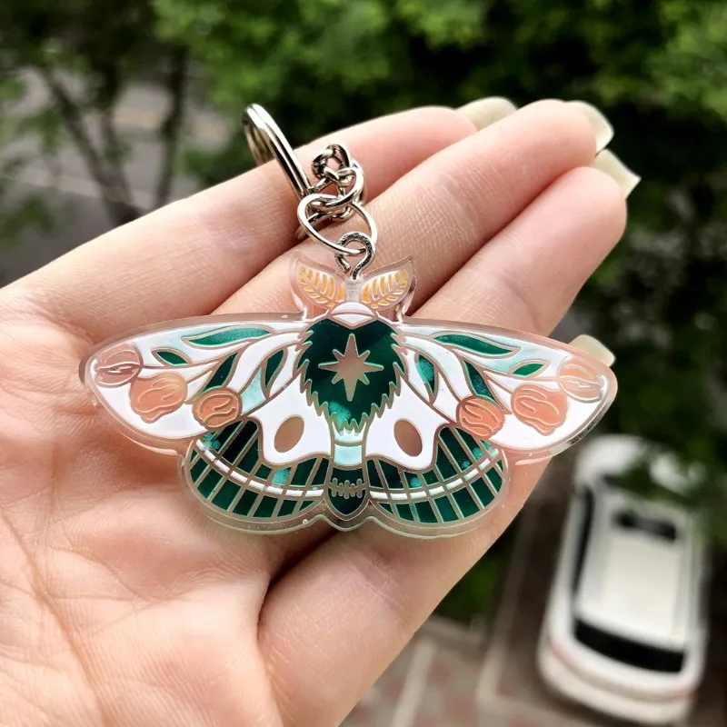 Resin Jewelry Resin Molds Keychains Moth Silicone Mold Keychain