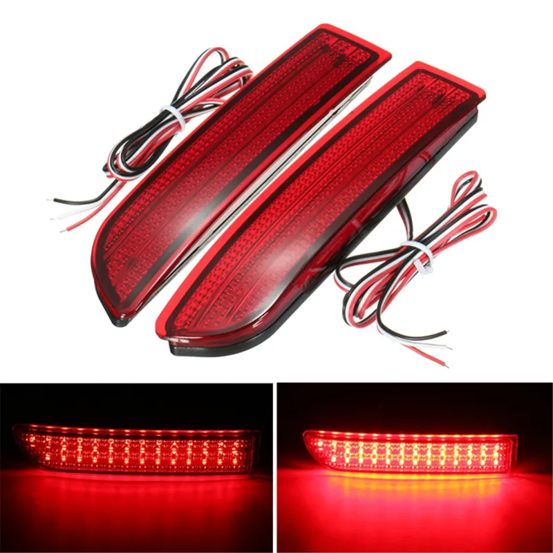 Clear Rear Bumper Reflector LED Backup Brake Light for Range Rover