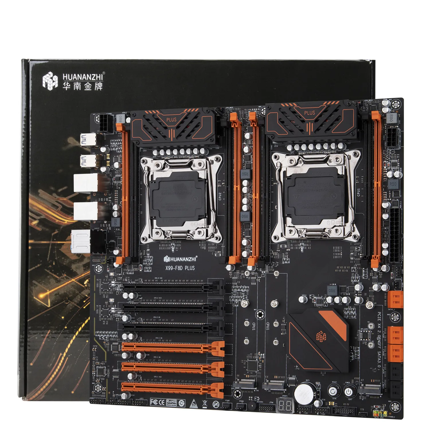 Huanzhi X99-F8D デュアルXEON E5 2696V3 RAM付 DHgate.com:HUANANZHI X99 F8D Plus Motherboard w/ Dual Intel