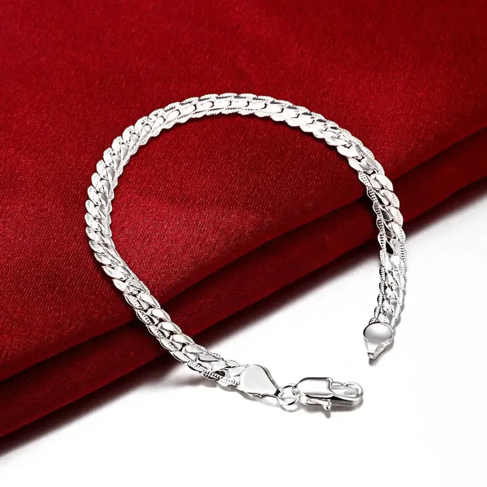 アクセサリー SILVER RED STONE TWIST CHAIN BRACELET アクセサリー SILVER RED STONE TWIST CHAIN BRACELET SILVER
