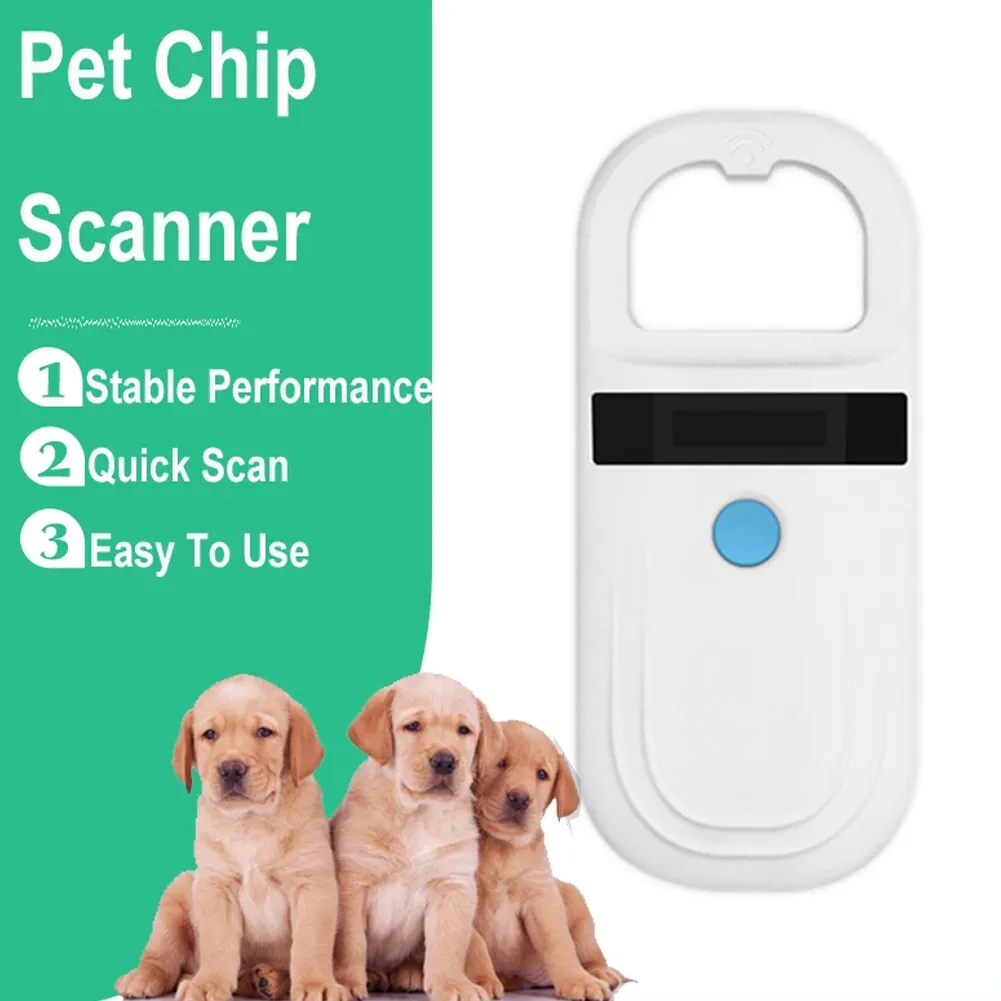 Pet Microchip Reader: Handheld RFID Pet ID Chip Scanner For Dogs