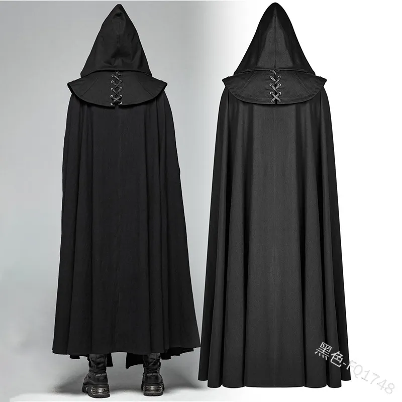 DHgate.com:Medieval Cloak Cape Long Robe Costume Gothic Punk